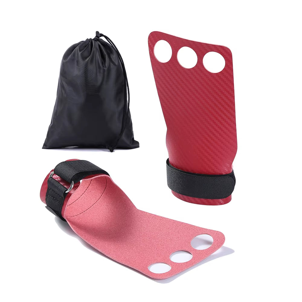 Carbon Gymnastics Hand Grips Weightlifting Workout Gym Gloves Palm Protection for Kettlebell Pull up Gymnastic Crossfit Grip