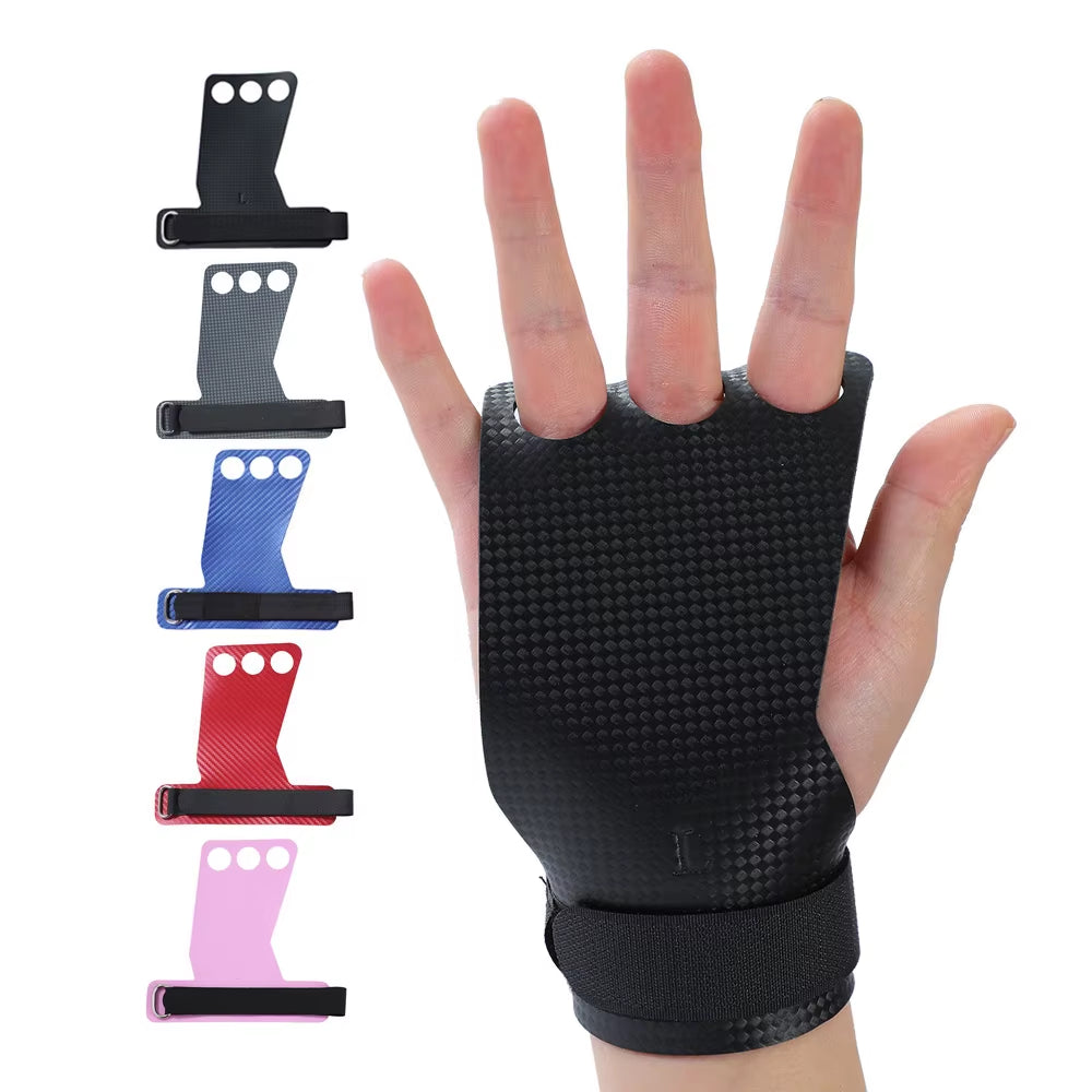 Carbon Gymnastics Hand Grips Weightlifting Workout Gym Gloves Palm Protection for Kettlebell Pull up Gymnastic Crossfit Grip