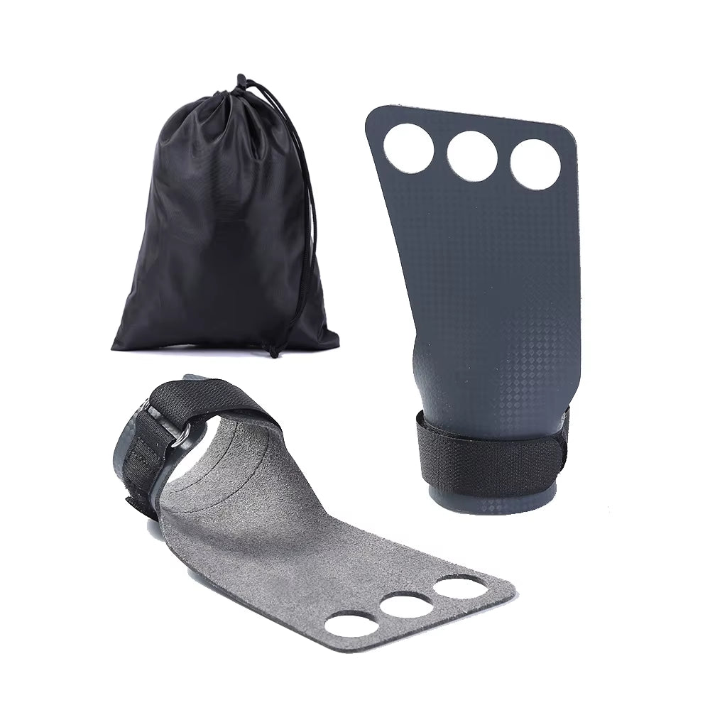 Carbon Gymnastics Hand Grips Weightlifting Workout Gym Gloves Palm Protection for Kettlebell Pull up Gymnastic Crossfit Grip