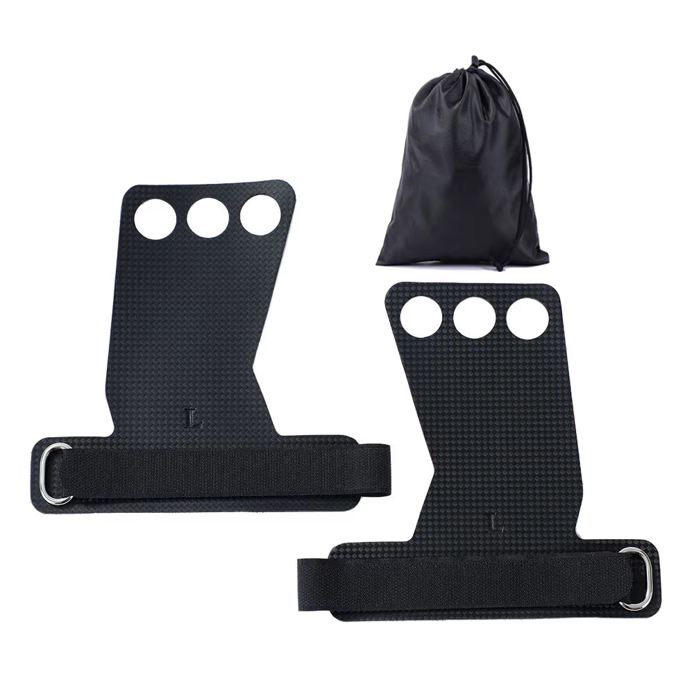 Carbon Gymnastics Hand Grips Weightlifting Workout Gym Gloves Palm Protection for Kettlebell Pull up Gymnastic Crossfit Grip