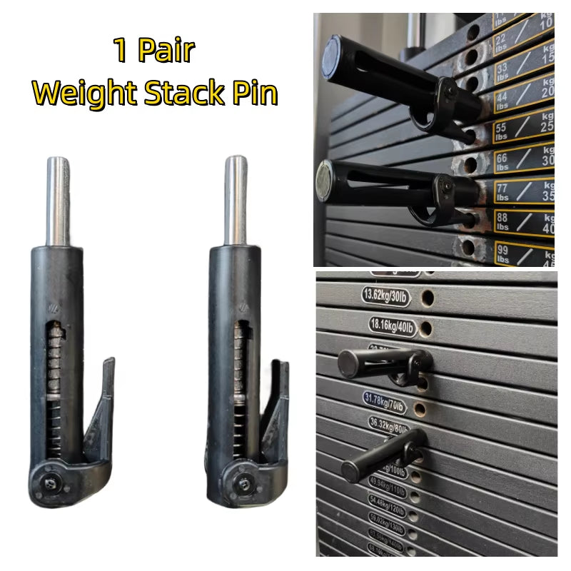 2 Pack Weight Stack Pin 8MM Super Group Strength Training Weight Loading Decreasing Pin Gym Equipment Replacement Accessories